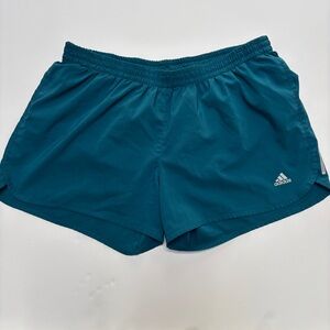 Adidas Energy Running Shorts Teal Blue XL 4” Lined Athletic